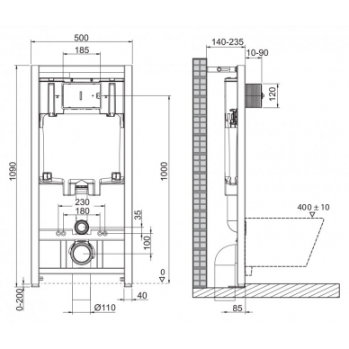 Инсталляция BelBagno Loto (BB070CHR/SC/BB002-80/BB018-GV-BIANCO) в комплекте с кнопкой, унитазом и крышкой микролифт (4 в 1) 5