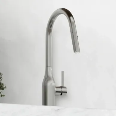 Смеситель для кухни Sancos Grand (SC4002BNG) выдвижной излив, нержавеющая сталь 5