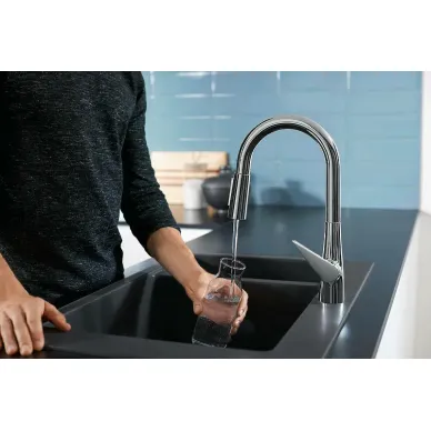 Смеситель для кухни Hansgrohe Talis M51 73851000 с вытяжным изливом, хром 5