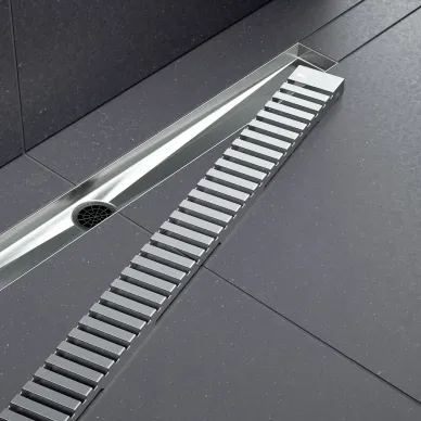 Душевой лоток Timo Drain System 700 DS230107/01 с вставкой lines, 75 см, сатин 1