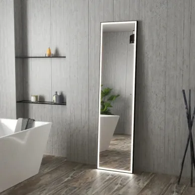 Зеркало Teymi Helmi Black Edition T20317IR напольное, с подсветкой, сенсор на взмах, чёрный, 45 см 9