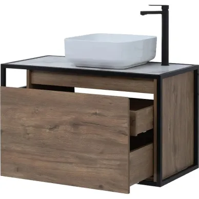 Тумба для ванной Aquanet Nova Lite Loft 261659 правая, 90 см, дуб рустикальный 5