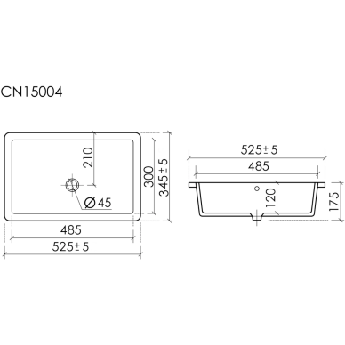 Раковина встраиваемая Ceramicanova Era CN15004 53 см, белая 5