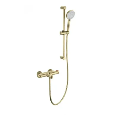 Смеситель для ванны Wonzon & Woghand WW-C2001-A-BG термостатический, брашированное золото 0