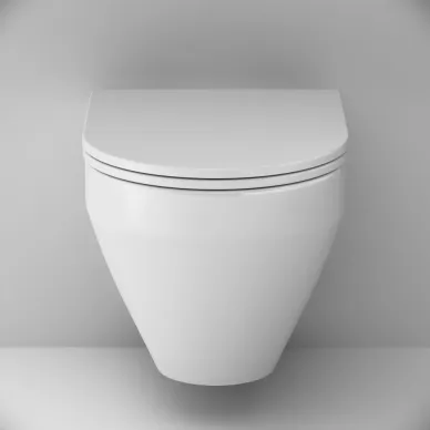 Унитаз подвесной Am.Pm Spirit V2.0 C701900SC безободковый, с микролифтом, белый 2