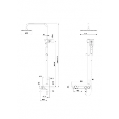 Душевая система Orans (OLS-7554H) 8