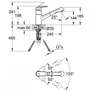Смеситель для кухни Grohe Europlus II (32942002) 1