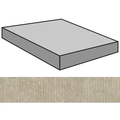 Sybarum 7.0 Beige Scavato Gradone Ang 59.55x59.55 0