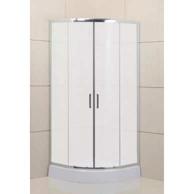 Душевой уголок BelBagno Uno (UNO-R-2-90-M-Cr) 90х90х185 см, профиль хром/стекло матовое 1
