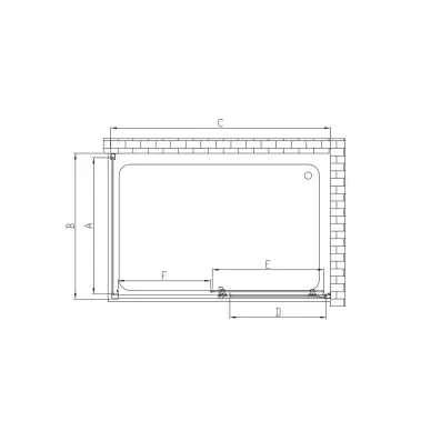Душевой уголок Vincea Alpha (VSR-3AL9013CL) 130х90х190 см, профиль хром/стекло прозрачное 4