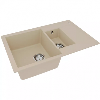 Мойка кухонная Lemark Ramza 760 (9910038) бежевый 3