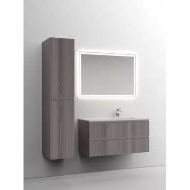 Тумба для ванной Sancos Snob R (SNT100RSM) (99.5 см) (под раковину с правой чашей) Doha Soft 6