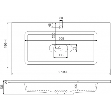 Тумба для ванной Iddis Esper (ESP10W0i95K) 100 см, подвесная, с раковинной, с ящиком, белая 5