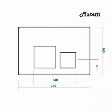 Комплект Maretti Elena (EA73KA56052) унитаз EA10PBM73-844, инсталляция AC11P4534, кнопка AC12KA-560 8