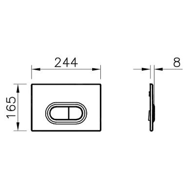 Инсталляция с подвесным унитазом Vitra Integra Round L-box (9004B003-7202) (кнопка хром матовый) микролифт 5