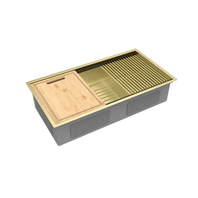 Мойка кухонная Lemark Tabaga (9938134) 82 см, светлое золото 5