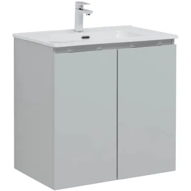 Тумба для ванной Aquanet Алвита New 303903 70 см, серая матовая 4