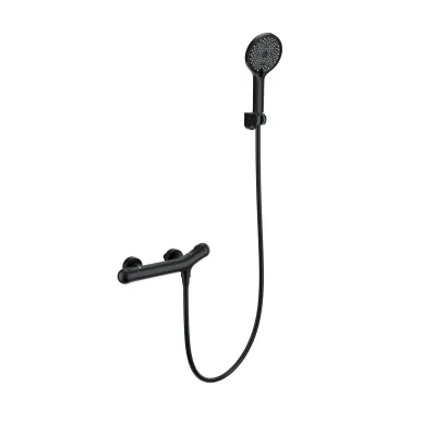 Смеситель для душа Wonzon & Woghand T-1000 WW-B2057-A-MB с термостатом, черный матовый 0