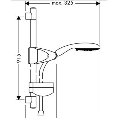 Душевой гарнитур Hansgrohe Raindance E 120 3jet (27885000) (90 см) 1