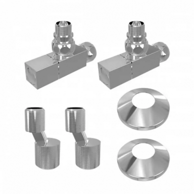 Комплект подключения Lemark LM03412S с квадратными вентилями 0