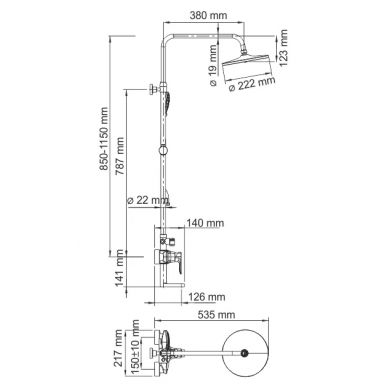 Душевая система Wasserkraft (A16601) 6