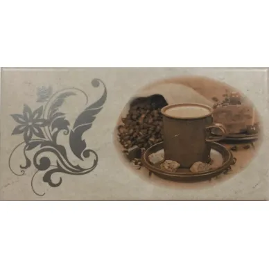 DEC. Stone Ivory CUP BROWN 10x20 0
