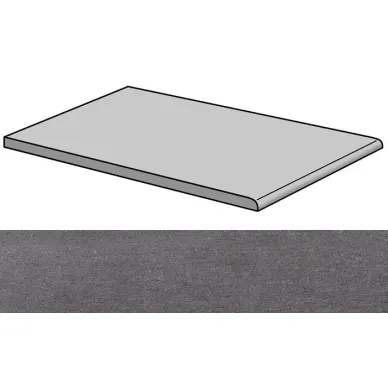 Lava Negro Lappato Peldano-30 29.75x59.55 0