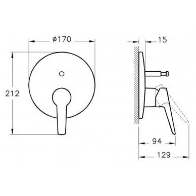 Душевая система Vitra Solid S (A49264EXP) скрытого монтажа 11