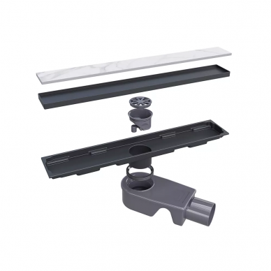 Трап для душа RGW Shower Drain SDR-22B-60 (47212260-04) 60 см, черный 7