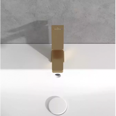 Смеситель для раковины Villeroy & Boch Architectura Square (TVW12500100076) золото сатинированное 3
