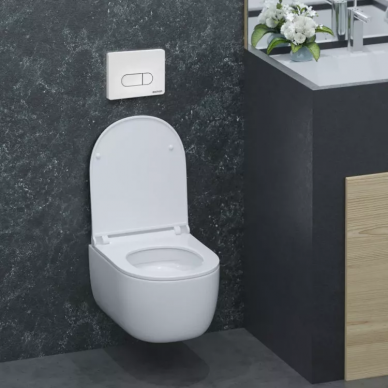 Инсталляция для подвесного унитаза Berges Novum (040234) смывная клавиша D4 Soft Touch белая 6