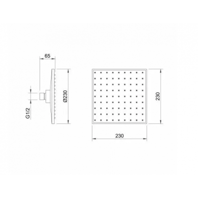 Душевая система Berges Nardis 3S (071006) с изливом, матовый чёрный 6