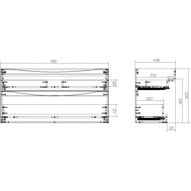 Тумба для ванной Belbagno Marino 120 (Rovere Moro) 7