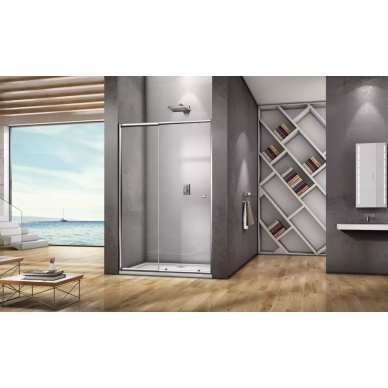 Душевая дверь Good Door Lira WTW-130-C-CH (130x185 см) профиль хром/ стекло прозрачное 0