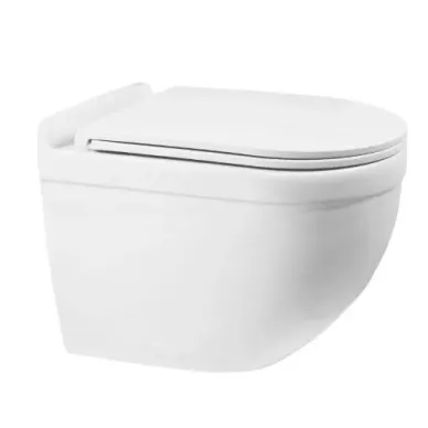 Инсталляция Welt Wasser Bamberg 525 + HEIMBACH 043 GL-WT + Bamberg CR в комплекте с унитазом, безободковый, с сидением микролифт 1