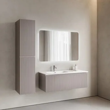 Тумба для ванной Sancos Snob R 1.0 SNR1.0120LSM левая, 120см, doha soft 5