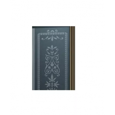Душевая дверь Cezares Magic B12 Royal Palace (120 см) (левая) прозрачное стекло с матовым узором (бронза) 1
