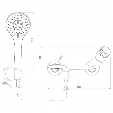 Смеситель для ванны Lemark Wing (LM5302C) 1