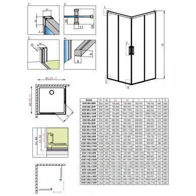 Правая часть душевой кабины Radaway Idea (387064-01-01R) (120 см) (R) 6