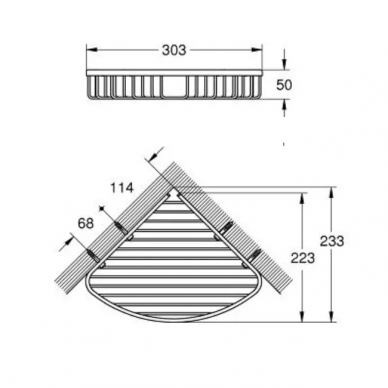 Полочка Grohe Bau Cosmopolitan (40663001) 1