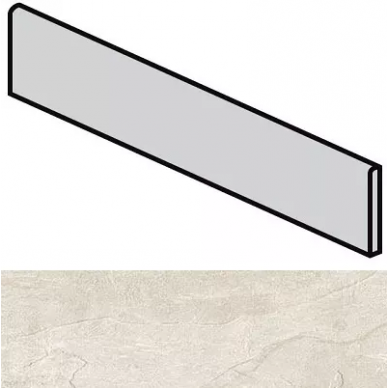 745427 Ardoise Blanc Battiscopa 4.6x60 0