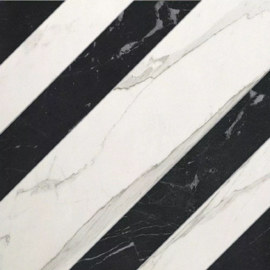 fLZJ Roma Righe Statuario Grafite Matt 60*60 0