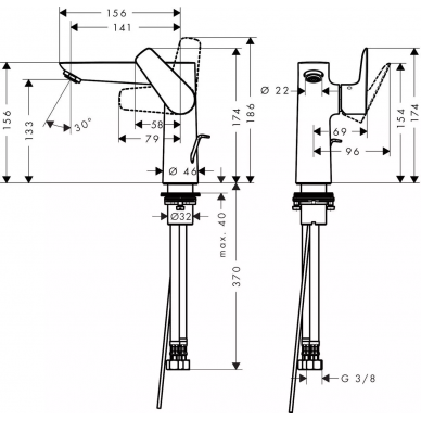 Смеситель для раковины Hansgrohe Talis E 150 (71754700) матовый белый 2