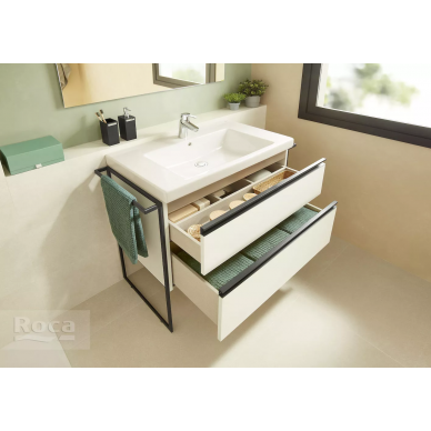 Тумба для ванной Roca Domi (857536806) (80 cм) белый глянцевый 9