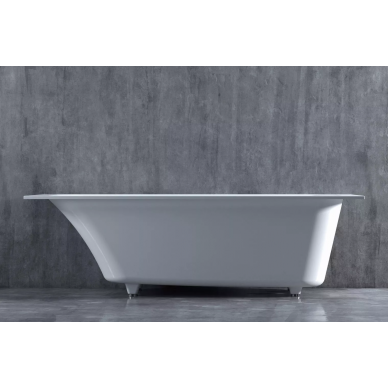 Ванна из литого мрамора Salini Orlando Kit (102115G) (160x70 см) (S-Sense) белая глянцевая 6