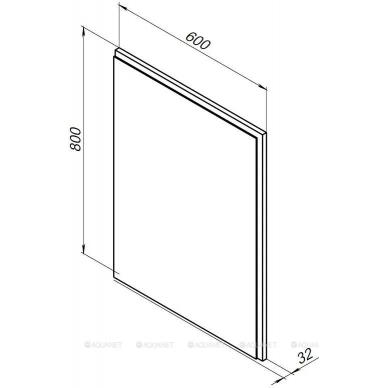 Зеркало Aquanet Nova Lite 60 (00242621) дуб рошелье LED 9