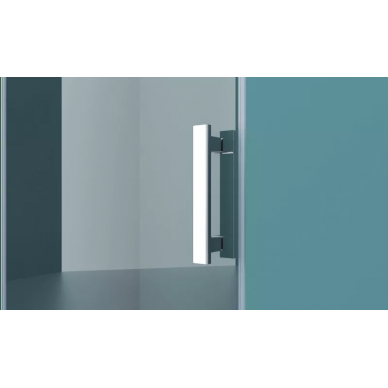 Душевая дверь BelBagno 120 (KRAFT-B-12-60/60-C-Cr-L) левая,  профиль хром/стекло прозрачное 7