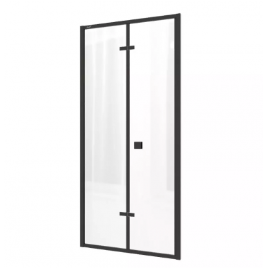 Душевая дверь Cerutti SPA Bella (BELLA D81B) (80х195) профиль чёрный/прозрачное стекло 5