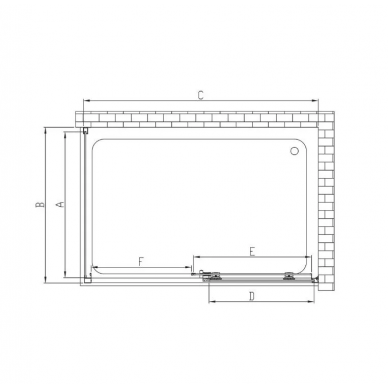 Душевой уголок Vincea Soft (VSR-3SO9011CLB) 110х90х195 см, профиль черный/стекло прозрачное 2