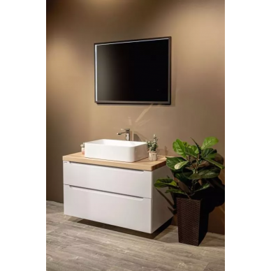Зеркало Art&Max Aversa (AM-Ave-900-650-DS-F) (90x65 см) бесконтактный сенсор с LED подсветкой 7